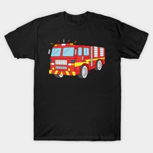 Cool Firefighter Truck T-Shirt